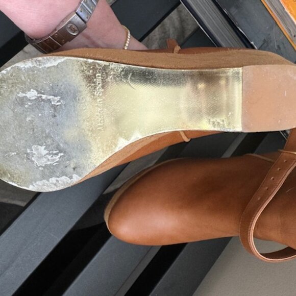 Stella McCartney Tan Wedge Booties - Picture 3 of 5